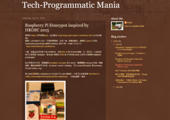 Raspberry Pi Honeypot inspired by HKOSC 2015